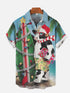Men's Christmas Funny Graphic Short Sleeve Hawaiian Shirt